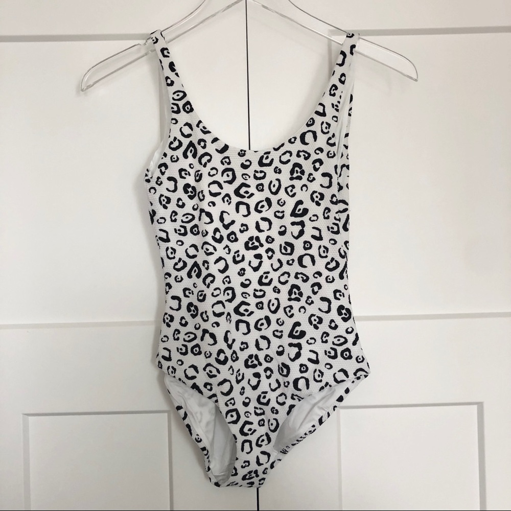 Onia Rachel Leopard Print One Piece Swimsuit